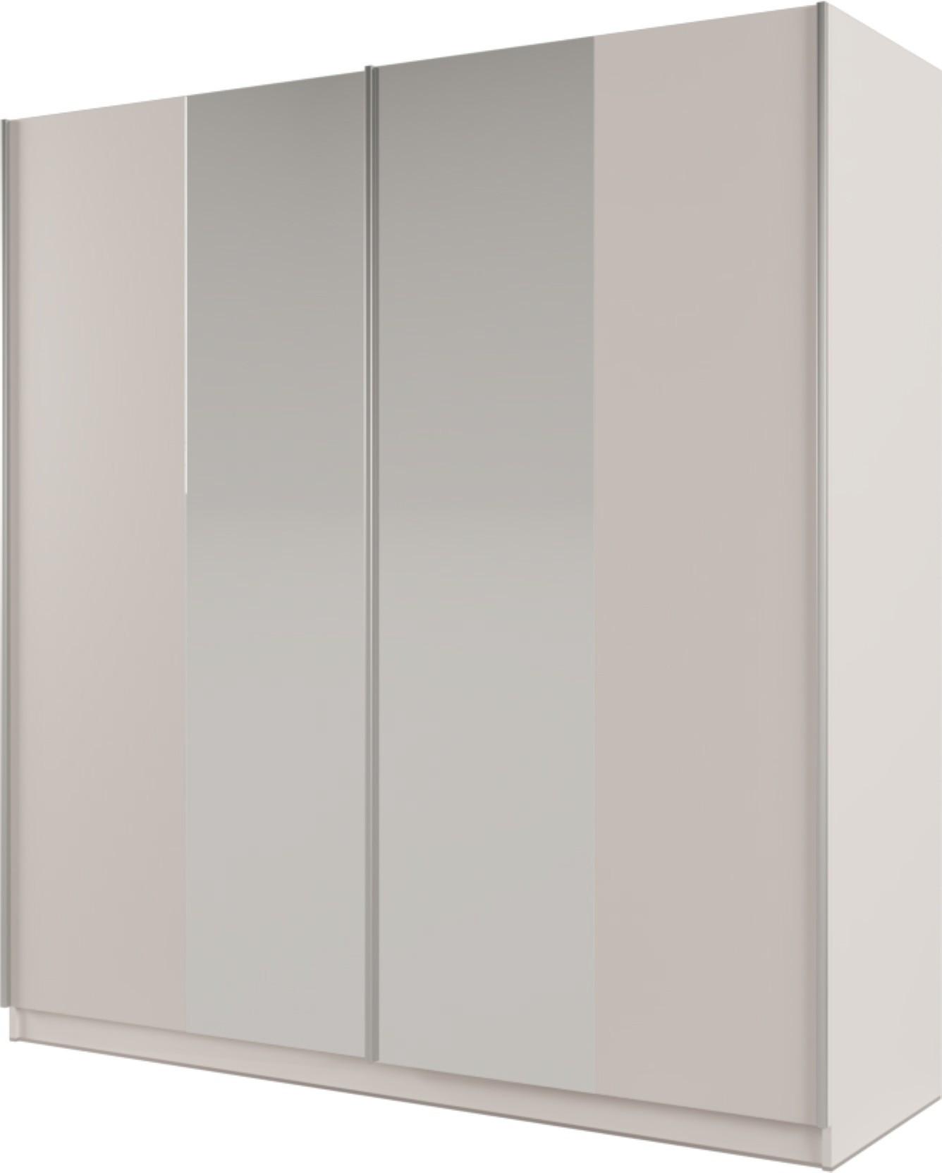 wohnli-moebel-suche-800001499933 Wohnli Möbelsuche - SCHWEBETÜRENSCHRANK SAMIRA 200/210/65 cm 2-türig mit Spiegel Beige