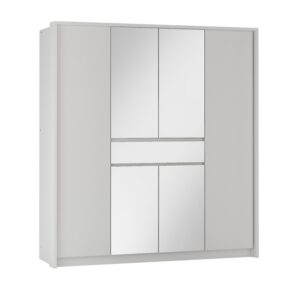 wohnli-moebel-suche-800001499951 Wohnli Möbelsuche - SCHWEBETÜRENSCHRANK RUMBLE 200/217/65 cm 3-türig mit Spiegel Weiß