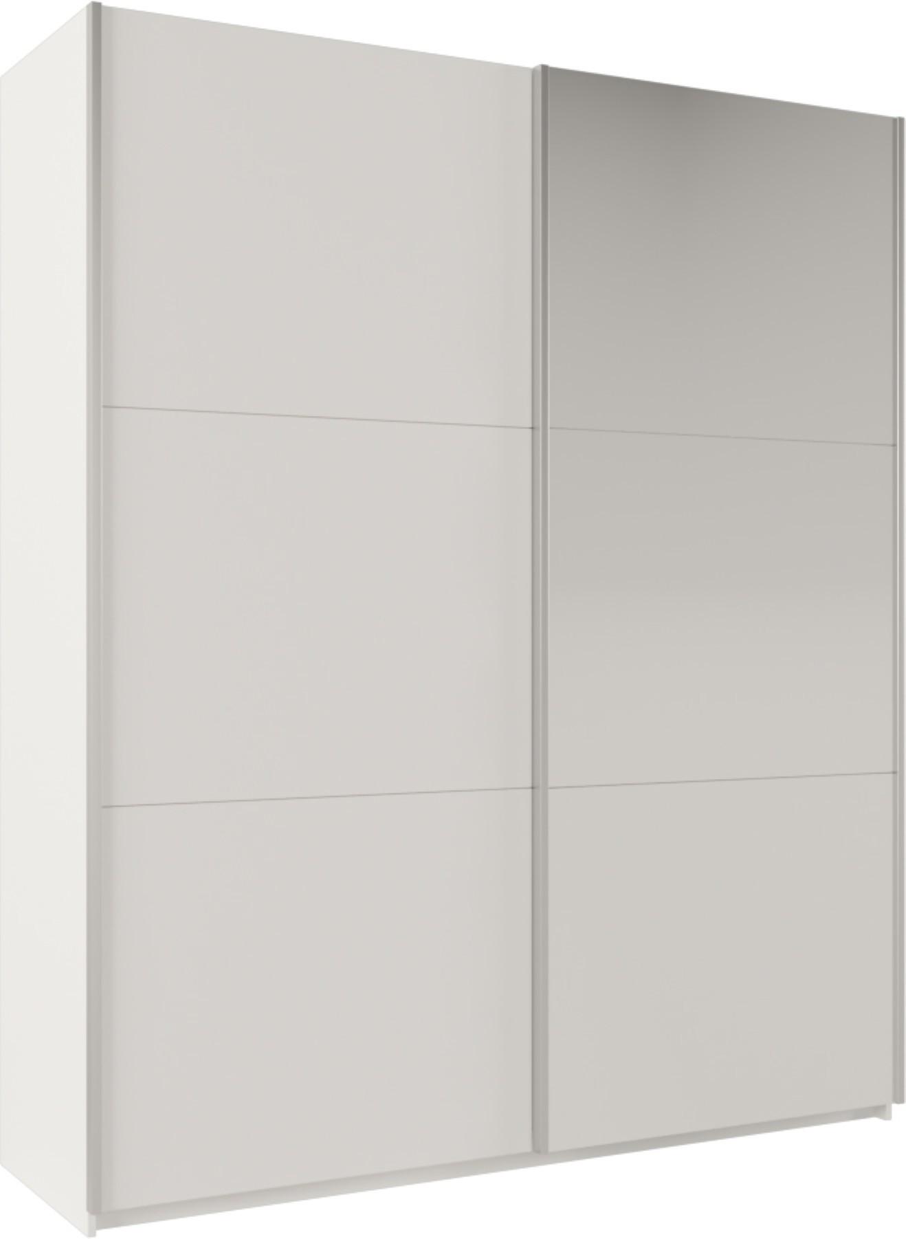 wohnli-moebel-suche-800001499954 Wohnli Möbelsuche - SCHWEBETÜRENSCHRANK ORIANNA 200/244/65 cm 2-türig mit Spiegel Weiß