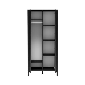 5 cm 2-türig Schwarz