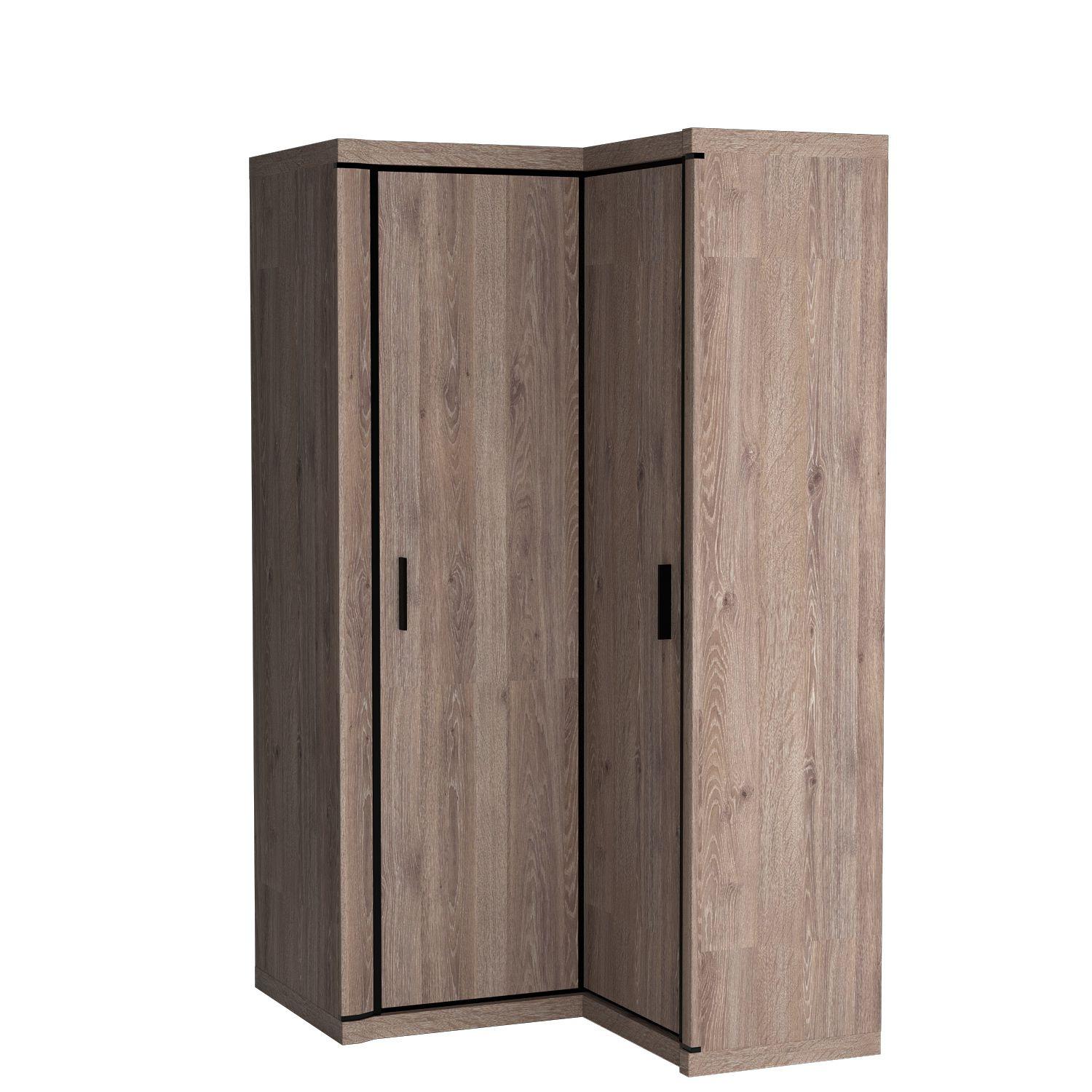 wohnli-moebel-suche-800001500716 Wohnli Möbelsuche - DREHTÜRENSCHRANK MALAGA 100/192/58 cm 2-türig Braun
