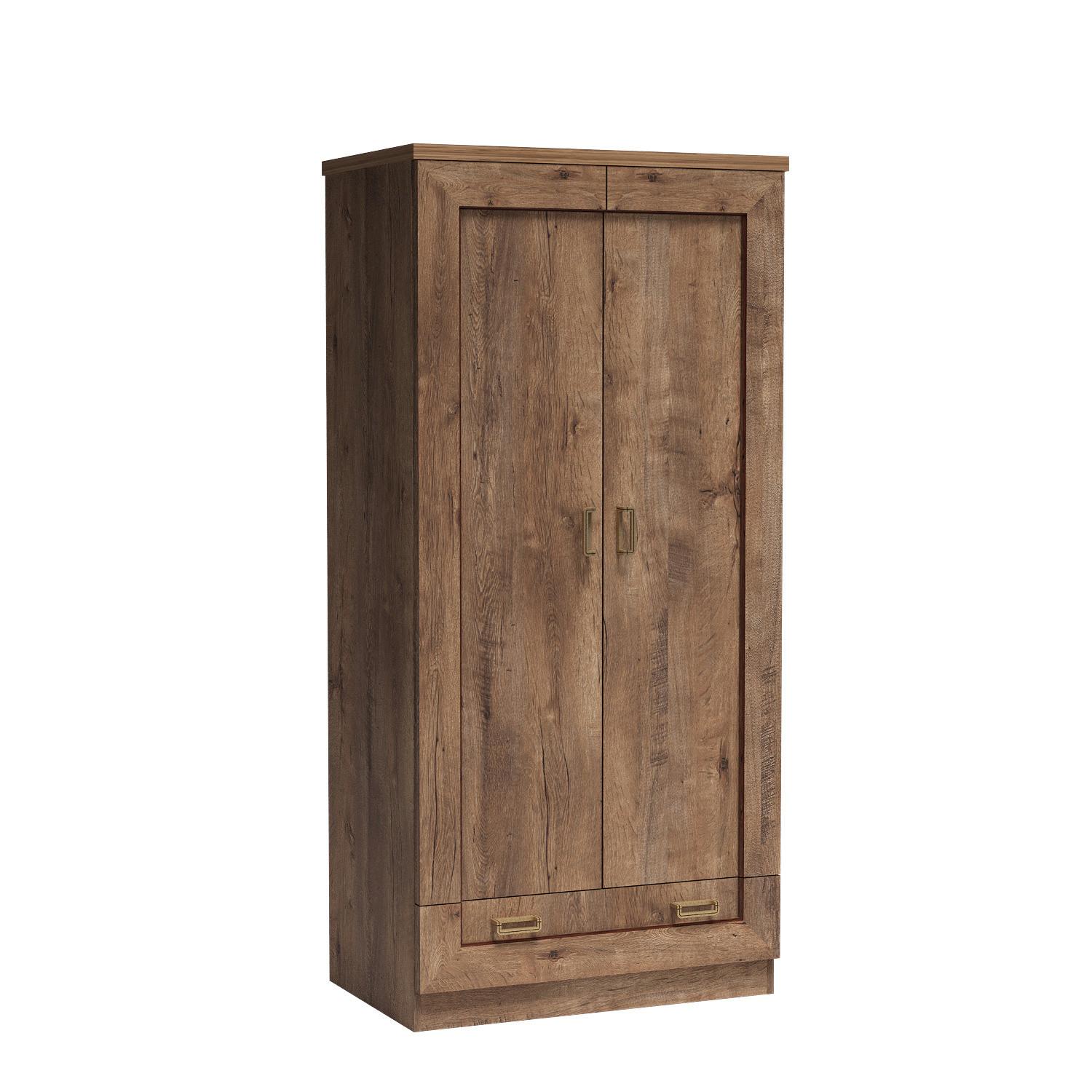 wohnli-moebel-suche-800001500720 Wohnli Möbelsuche - DREHTÜRENSCHRANK UDINE 90/190/57 cm 2-türig Braun