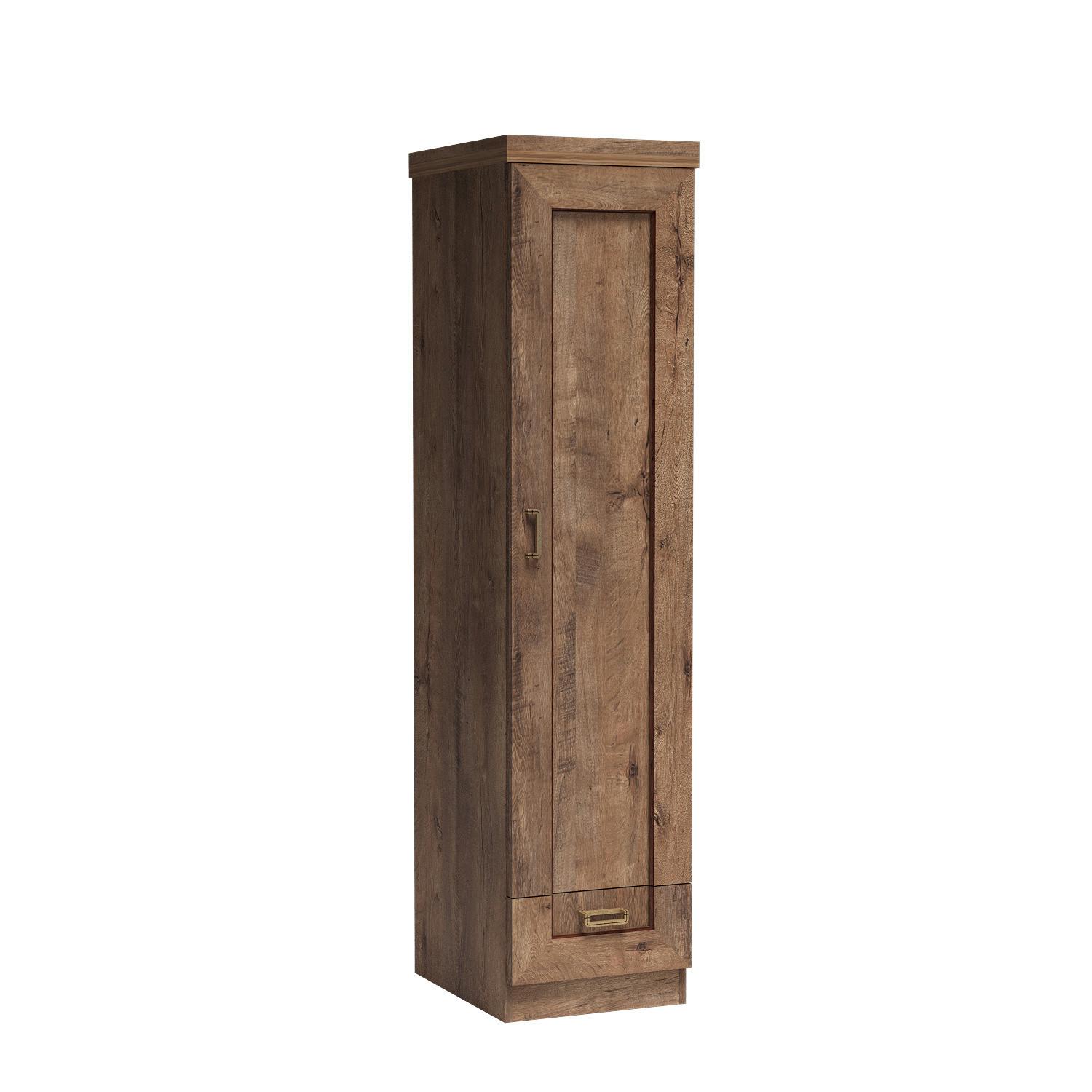 wohnli-moebel-suche-800001500728 Wohnli Möbelsuche - DREHTÜRENSCHRANK UDINE 46/190/57 cm 1-türig Braun