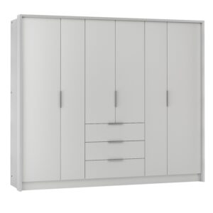 Wohnli Möbelsuche - DREHTÜRENSCHRANK SHACO 255/217/65 cm 6-türig Weiß