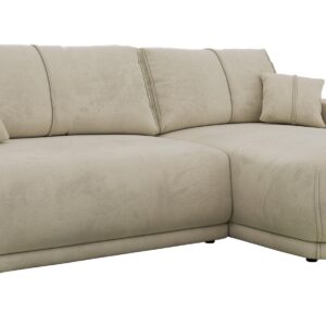 Wohnli Möbelsuche - ECKSCHLAFSOFA RINA L Beige Velvet - rechts