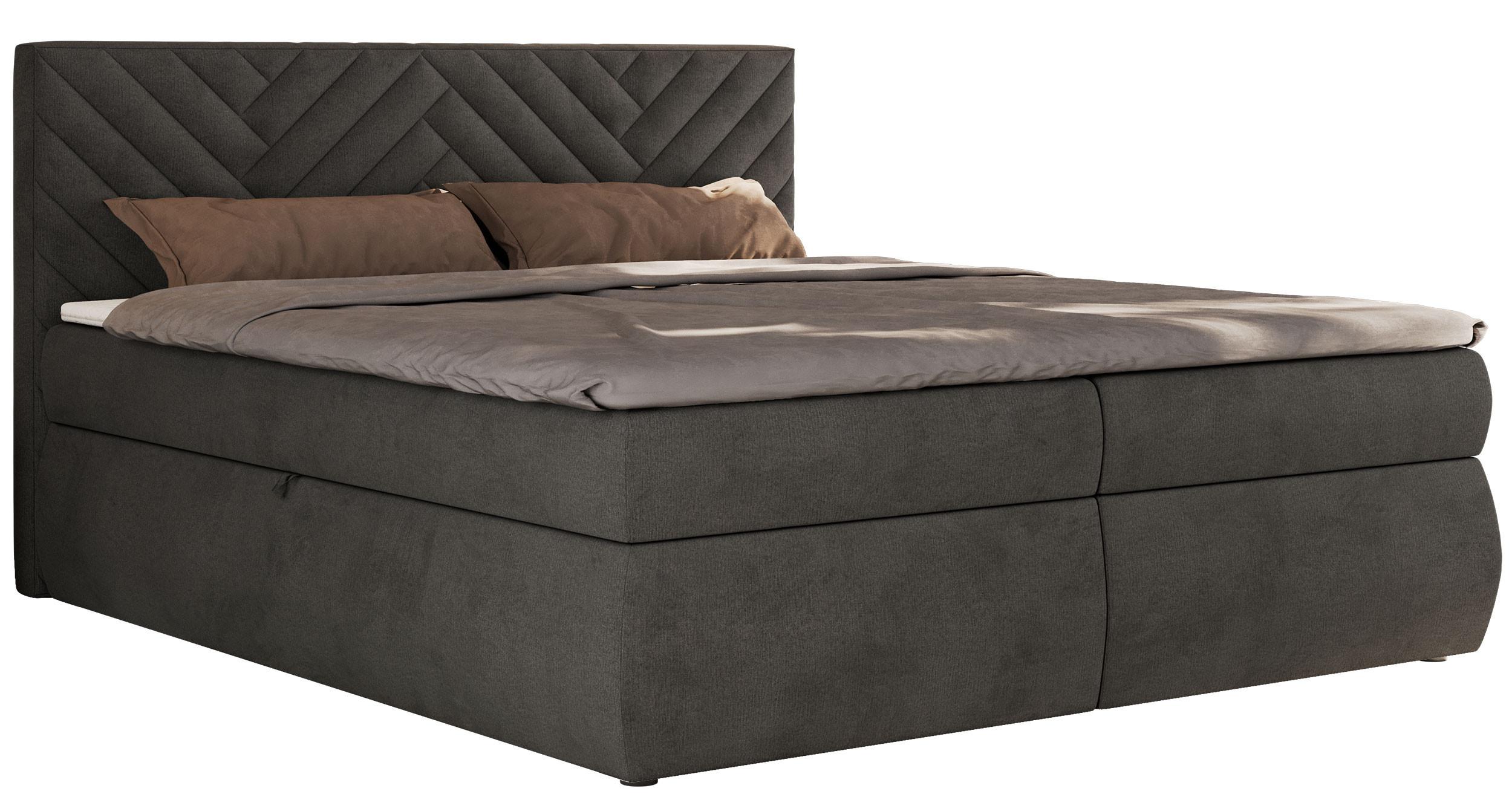 wohnli-moebel-suche-800001511837 Wohnli Möbelsuche - BOXBETT AVERTA 160/200 - Dunkelgrau Velvet - H3