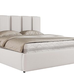 Wohnli Möbelsuche - POLSTERBETT SAVINO CLASSIC 140/200 - Weiß Kunstleder - Pocket-Matratze