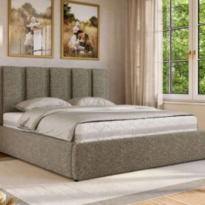 POLSTERBETT SAVINO CLASSIC 140/200 - Grau Struktur - Multipocket-Matratze Textil MKS Möbel > Betten > Polsterbetten Grau