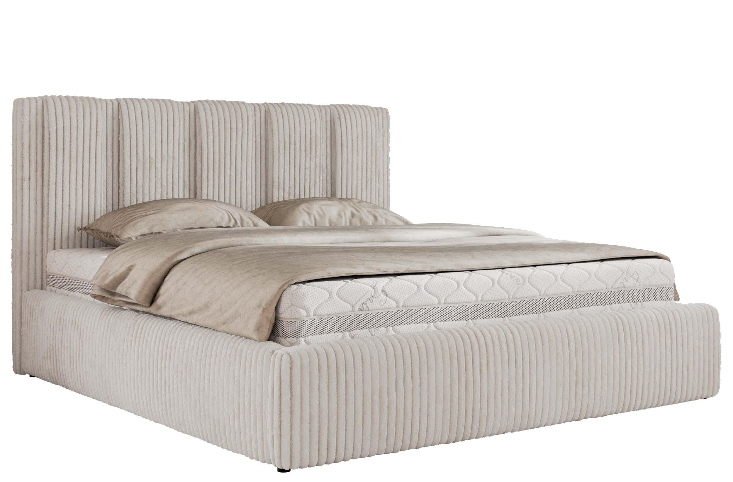 wohnli-moebel-suche-800001512156 Wohnli Möbelsuche - POLSTERBETT SAVINO CLASSIC 200/200 - Beige Cord - ohne Matratze