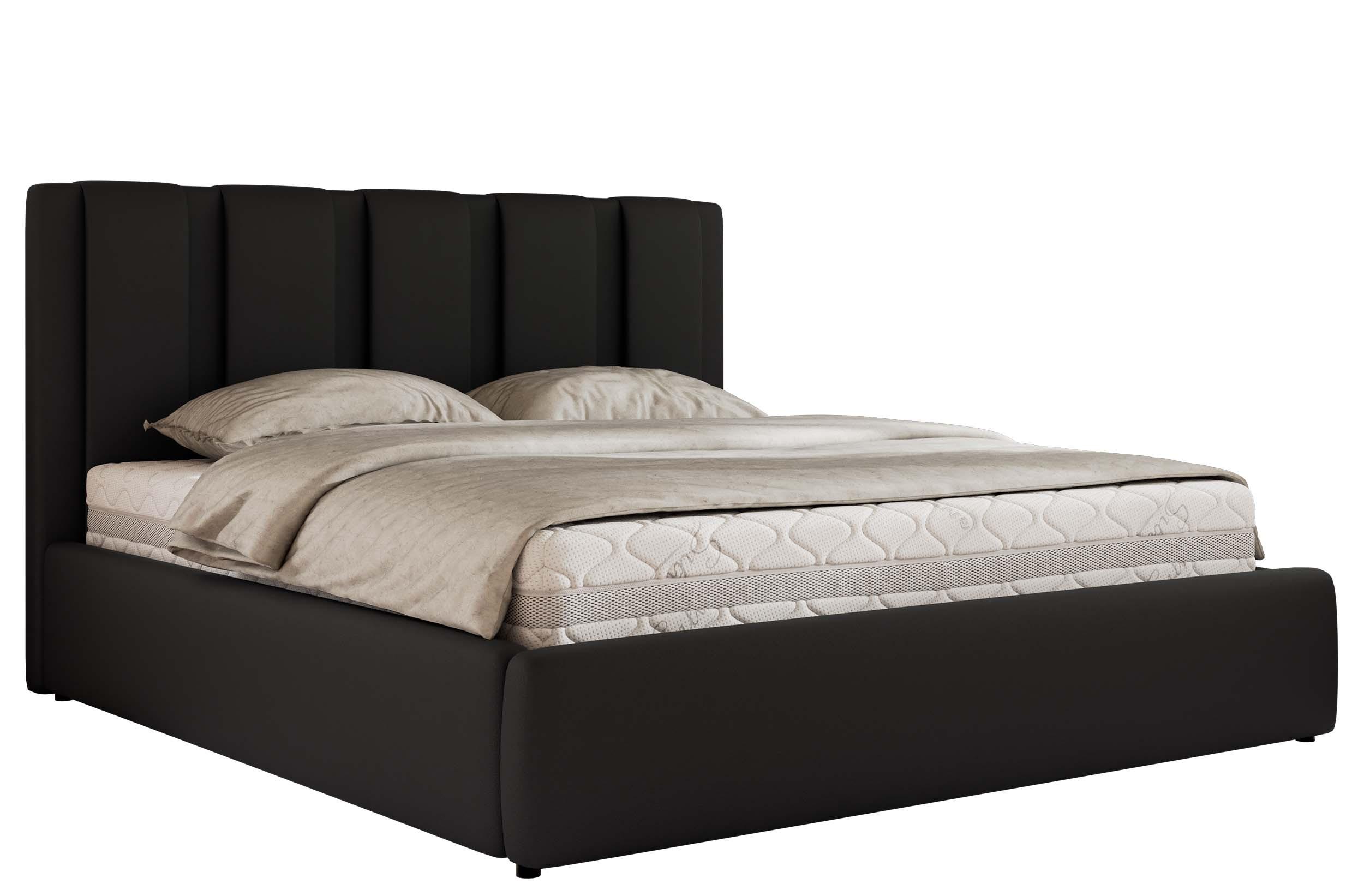wohnli-moebel-suche-800001512228 Wohnli Möbelsuche - POLSTERBETT SAVINO CLASSIC 180/200 - Schwarz Kunstleder - Pocket-Matratze
