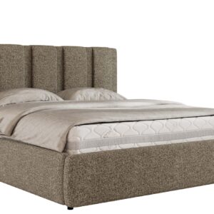 Wohnli Möbelsuche - POLSTERBETT SAVINO CLASSIC 140/200 - Grau Struktur - Schaum-Matratze