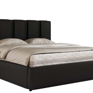 Wohnli Möbelsuche - POLSTERBETT SAVINO CLASSIC 140/200 - Schwarz Kunstleder - Schaum-Matratze