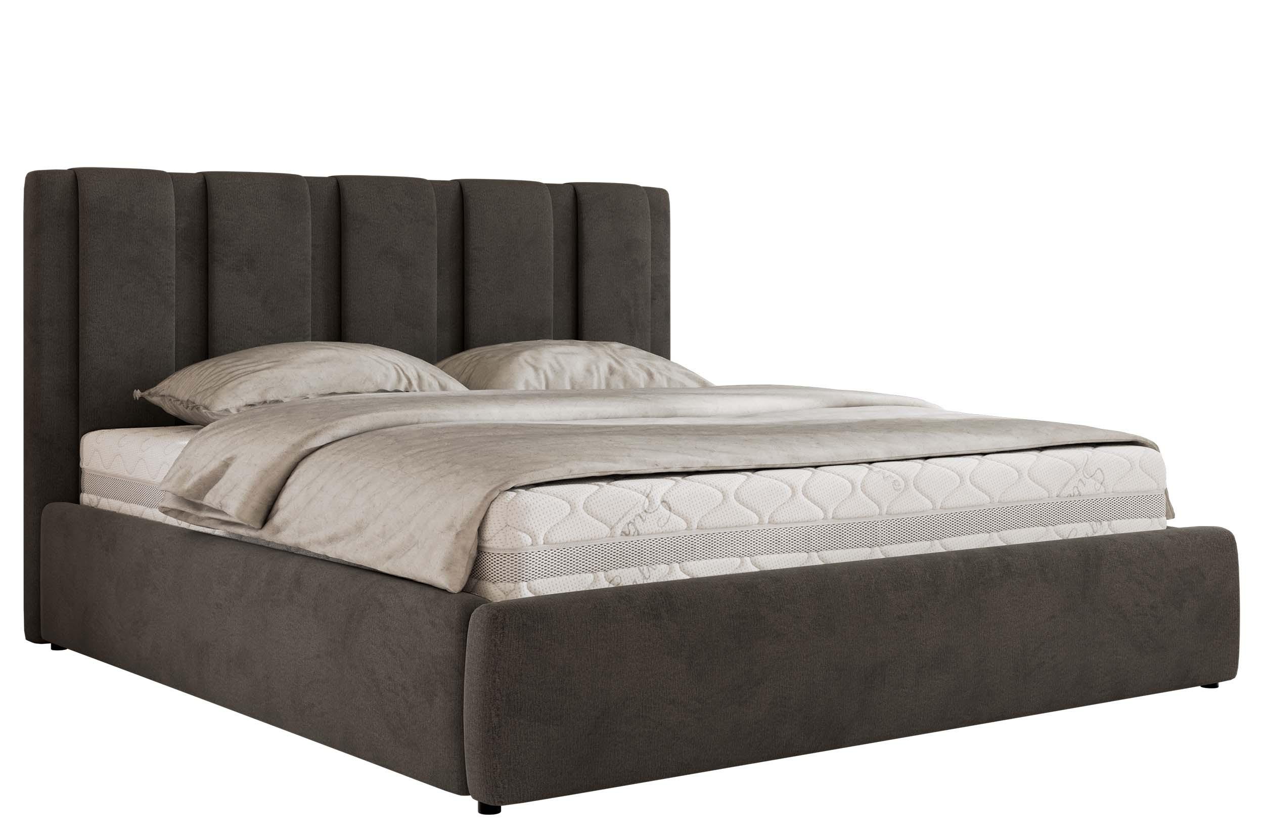 wohnli-moebel-suche-800001512764 Wohnli Möbelsuche - POLSTERBETT SAVINO CLASSIC 180/200 - Dunkelgrau Velvet - ohne Matratze