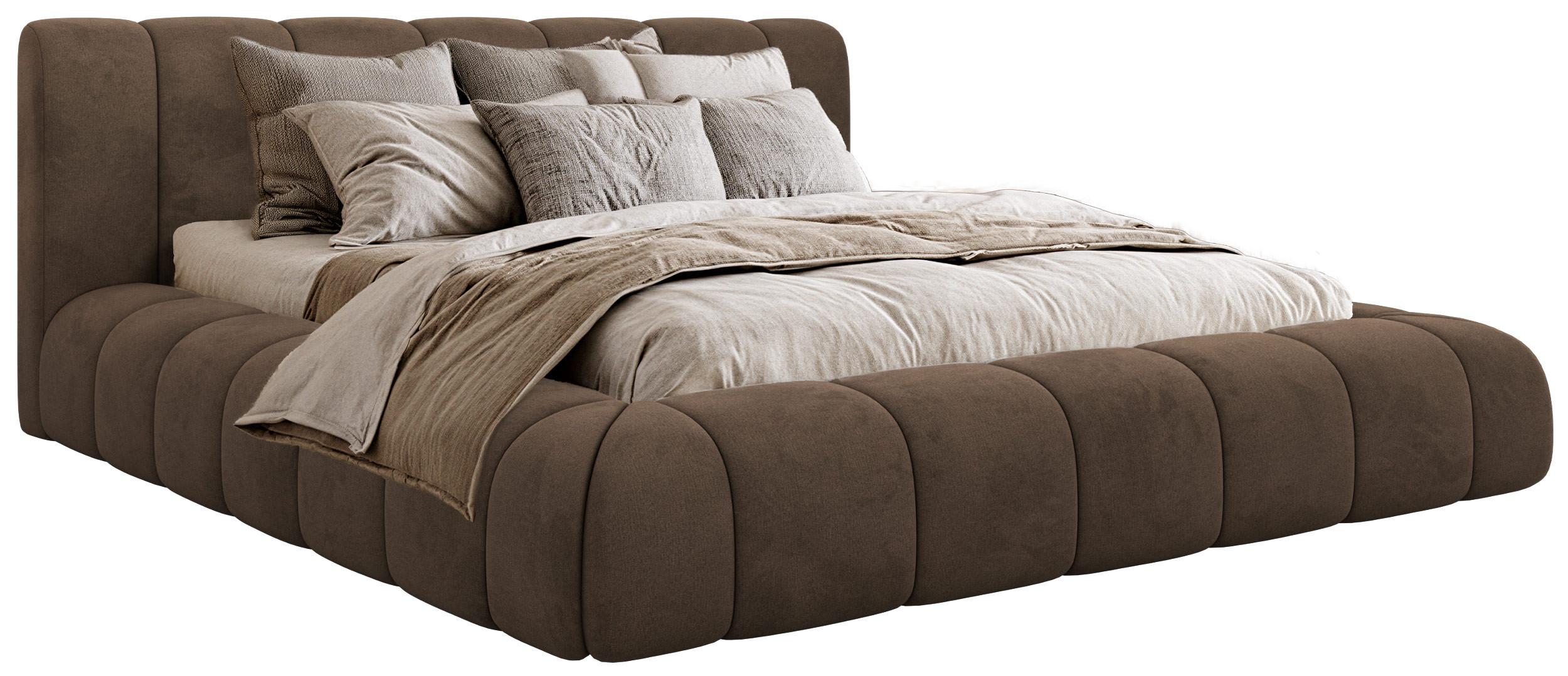 wohnli-moebel-suche-800001513343 Wohnli Möbelsuche - POLSTERBETT NUBEA CLASSIC 200/200 - Braun Velvet - ohne Matratze