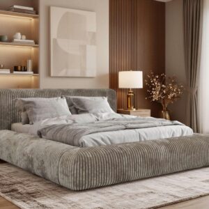 POLSTERBETT TILBEA CLASSIC 160/200 - Hellbraun Cordstoff - ohne Matratze Textil MKS Möbel > Betten > Polsterbetten Braun
