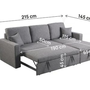 ECKSOFA alain ii Hellgrau Textil Habitat Garten Möbel > Sofas & Couches > Wohnlandschaften > Ecksofas Grau