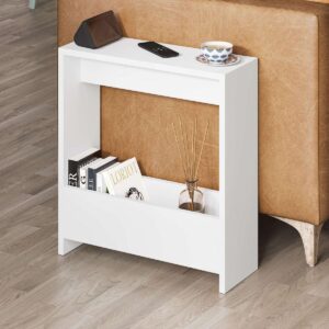 wohnli-moebel-suche-800001514361-1 BEISTELLTISCH mit Stauraum 55/20/60 cm Holzwerkstoff Calicosy Möbel > Tische > Beistelltische Weiß