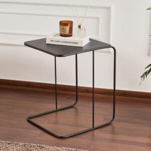 wohnli-moebel-suche-800001514367-1 BEISTELLTISCH mit metallplatte 57/47/46 cm Metall Calicosy Möbel > Tische > Beistelltische Schwarz