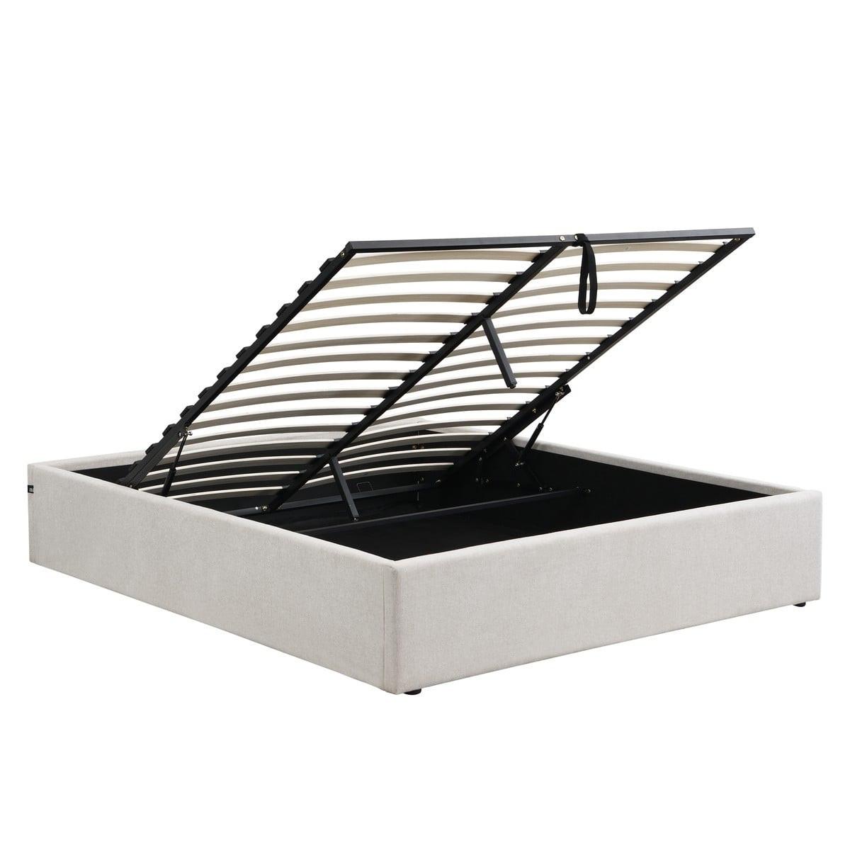 wohnli-moebel-suche-800001514451 Wohnli Möbelsuche - BETT mit Bettkasten 160 x 200 cm aus meliertem Stoff 170/36