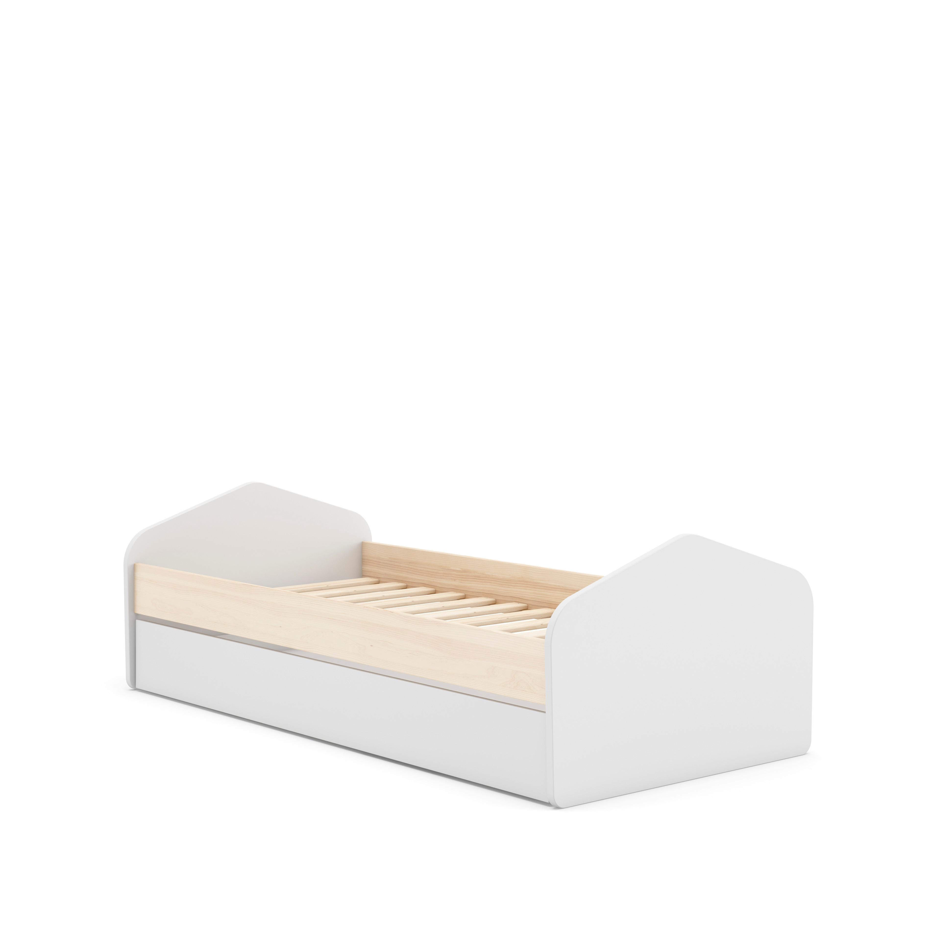 Wohnli Möbelsuche - BETT Estefania Weiß 205.4/100/65 cm