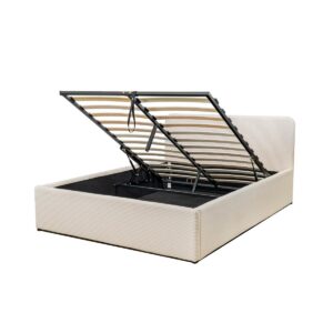 wohnli-moebel-suche-800001514458 Wohnli Möbelsuche - BETTKASTEN 160x200 cm mit kopfteil bezogen mit beigem - livy