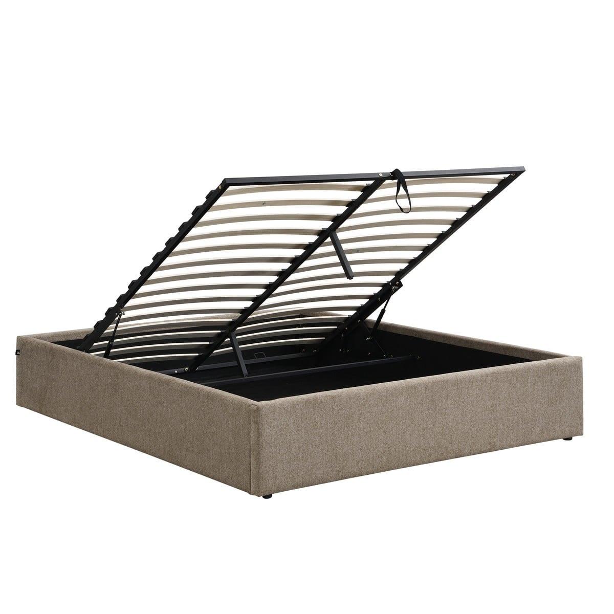 wohnli-moebel-suche-800001514461 Wohnli Möbelsuche - BETT mit Bettkasten 160 x 200 cm aus meliertem Stoff 170/36