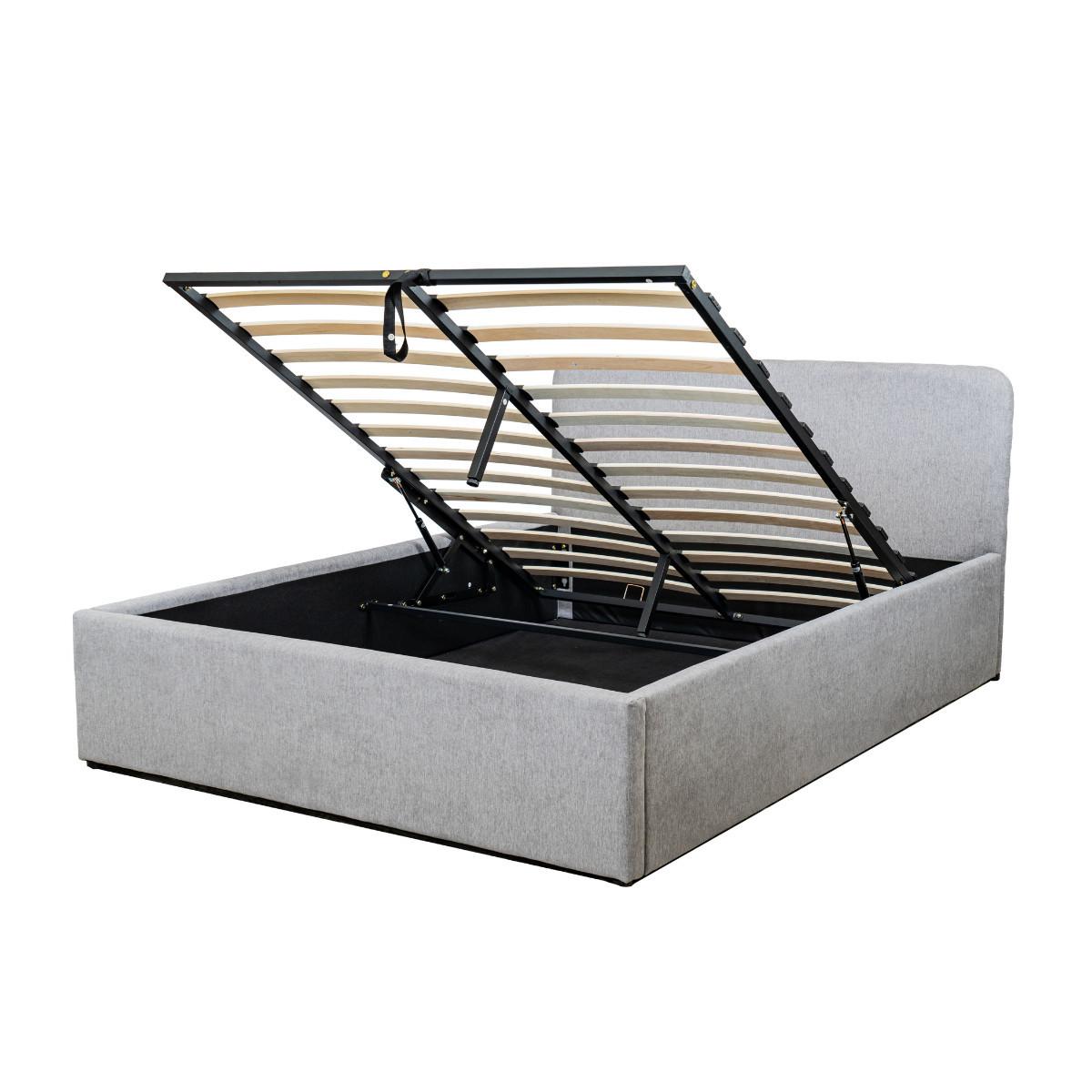 wohnli-moebel-suche-800001514469 Wohnli Möbelsuche - BETTKASTEN 140x190 cm mit kopfteil bezogen mit grauem stoff - livy