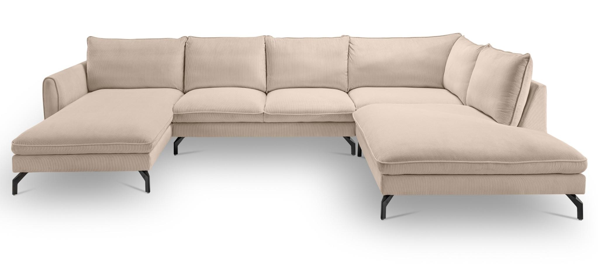 wohnli-moebel-suche-800001516036 Wohnli Möbelsuche - SOFA beige Cord-Stoff 202 x 361 cm