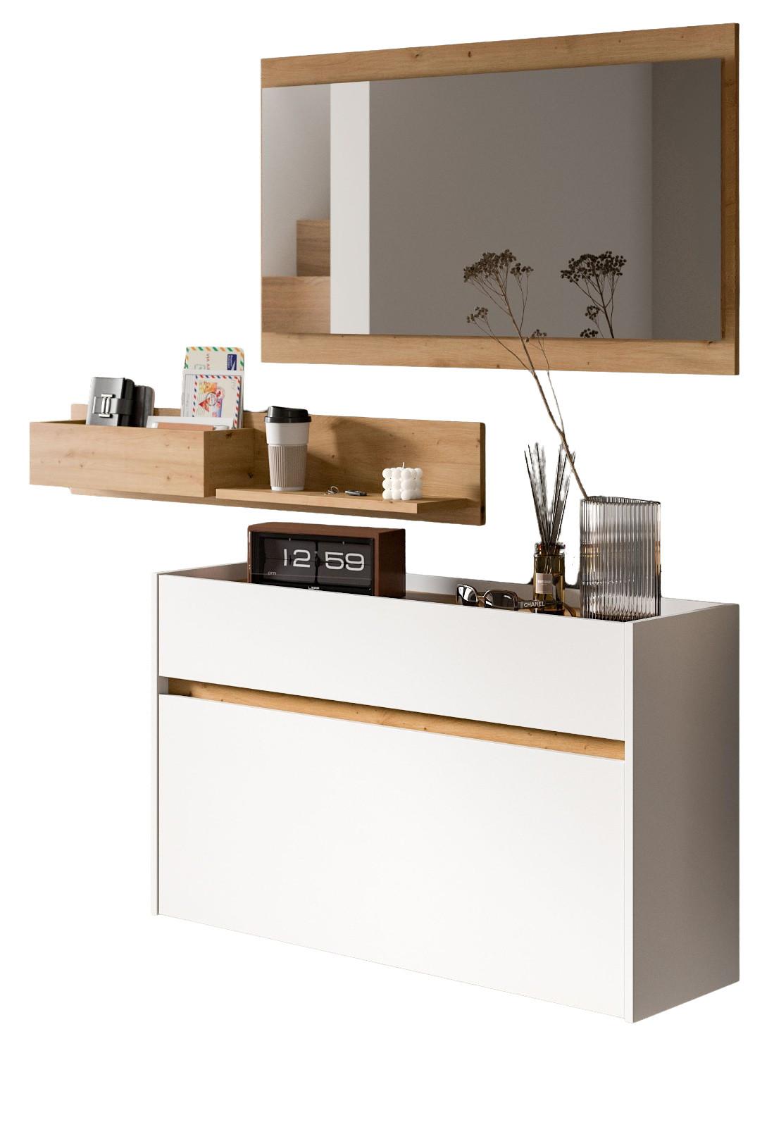 wohnli-moebel-suche-800001516065 Wohnli Möbelsuche - GARDEROBE-SET weiß und Artisan Eiche