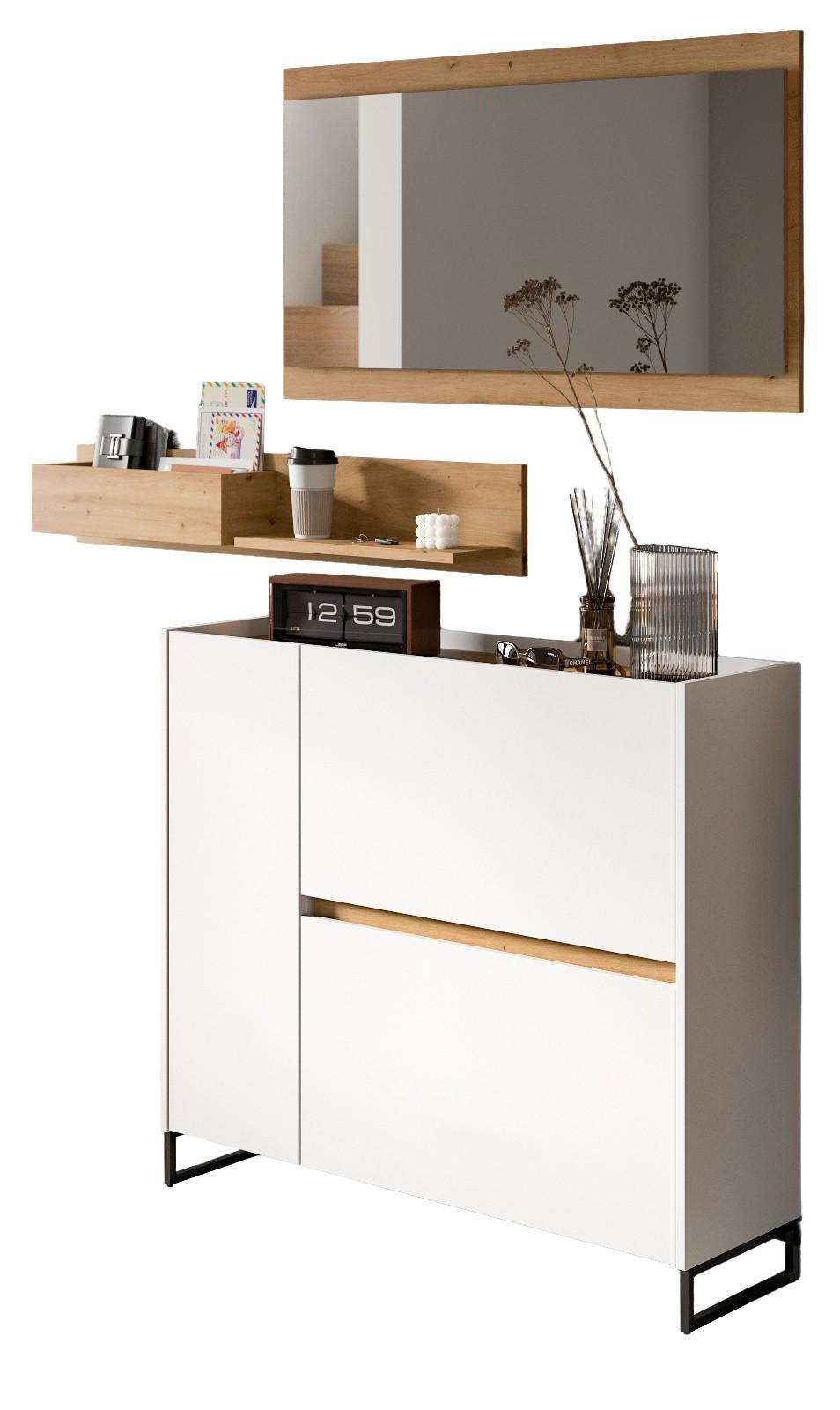 wohnli-moebel-suche-800001516070 Wohnli Möbelsuche - GARDEROBE-SET weiß und Artisan Eiche