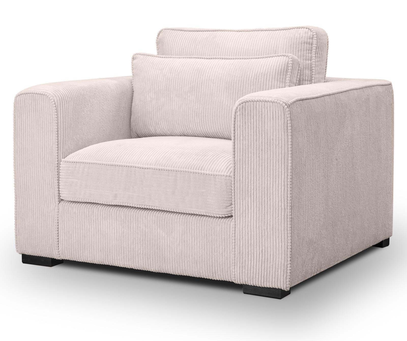 Wohnli Möbelsuche - SESSEL grau-beige Cord