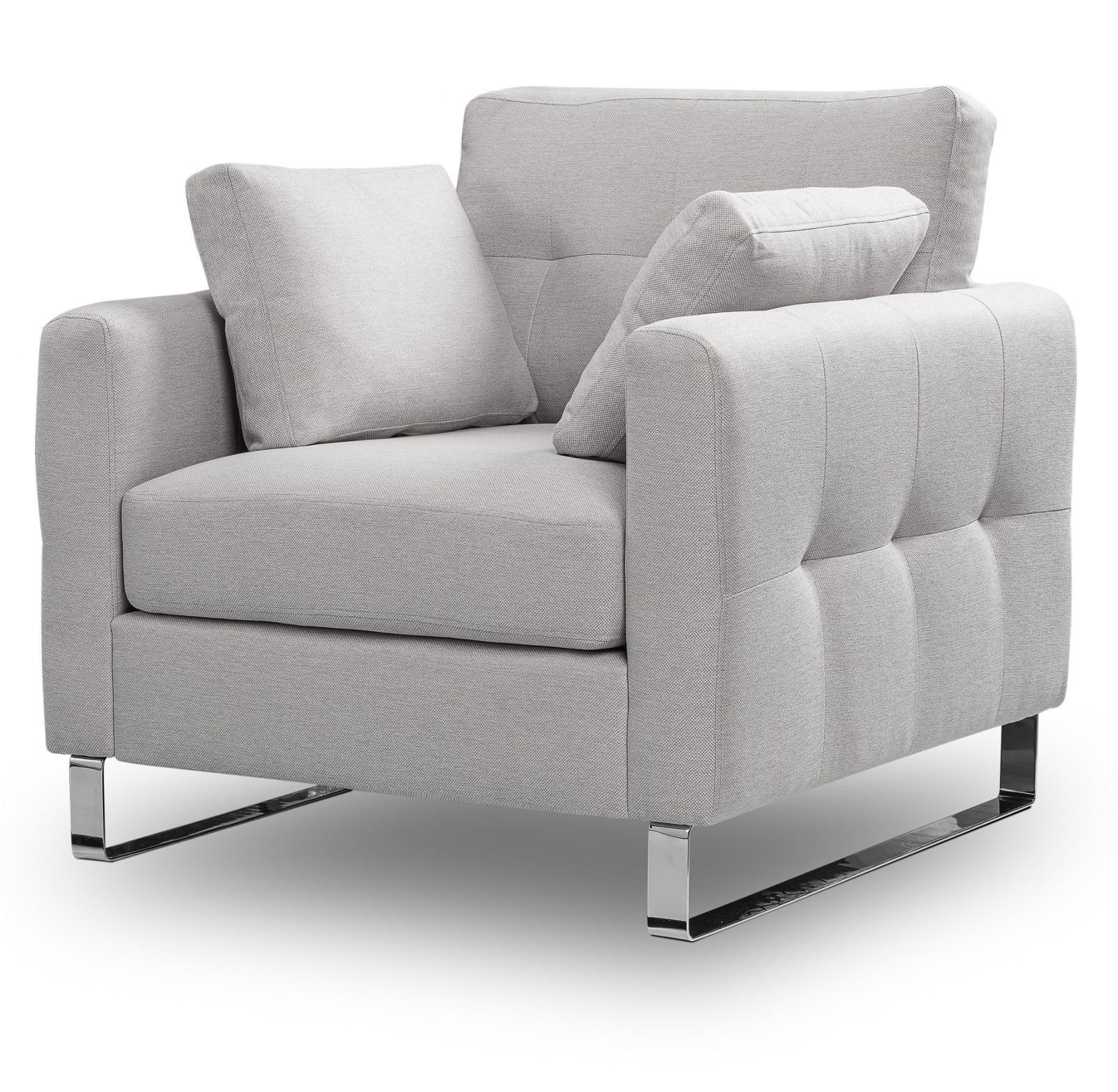 wohnli-moebel-suche-800001516146 Wohnli Möbelsuche - SESSEL hellgrau Flachgewebe 93 x 94 cm