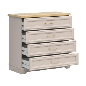 KOMMODE Perle Kaschmir Holzwerkstoff Petits-meubles Möbel > Kommoden & Schubladenschränke > Kommoden Beige