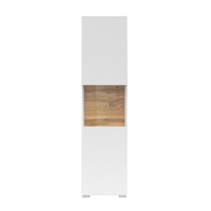 wohnli-moebel-suche-800001517855-1 VITRINE Glora Weiß Holzwerkstoff Petits-meubles Möbel > Schränke > Vitrinen Weiß