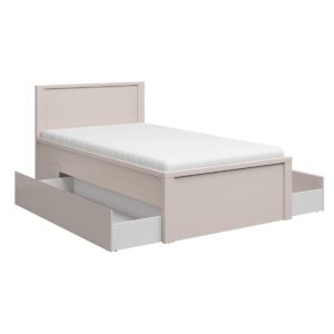BETT 120/200 Soren Kaschmir Holzwerkstoff Petits-meubles Möbel > Betten Beige