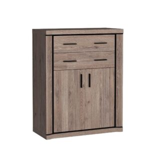 wohnli-moebel-suche-800001521479 Wohnli Möbelsuche - KOMMODE MALAGA 97/123/45cm mit 4 Schubladen 2 Türen Braun