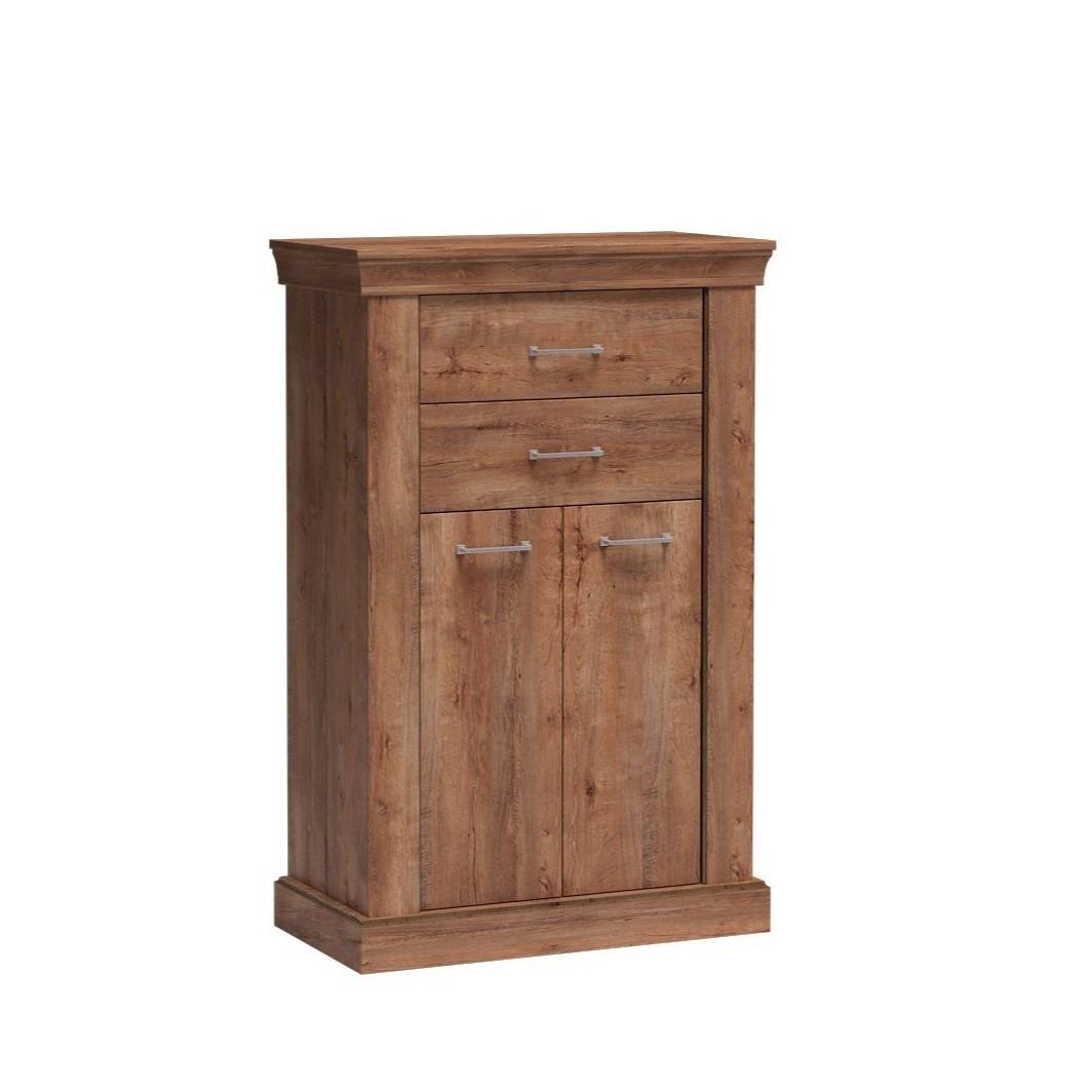 wohnli-moebel-suche-800001521509 Wohnli Möbelsuche - KOMMODE DESIO 82/127/42cm mit 2 Schubladen 2 Türen Braun