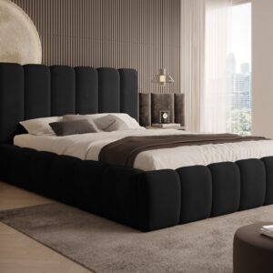 Wohnli Möbelsuche - POLSTERBETT Vilo 180x200 mit Bettkasten und Stabilem Metallgestell