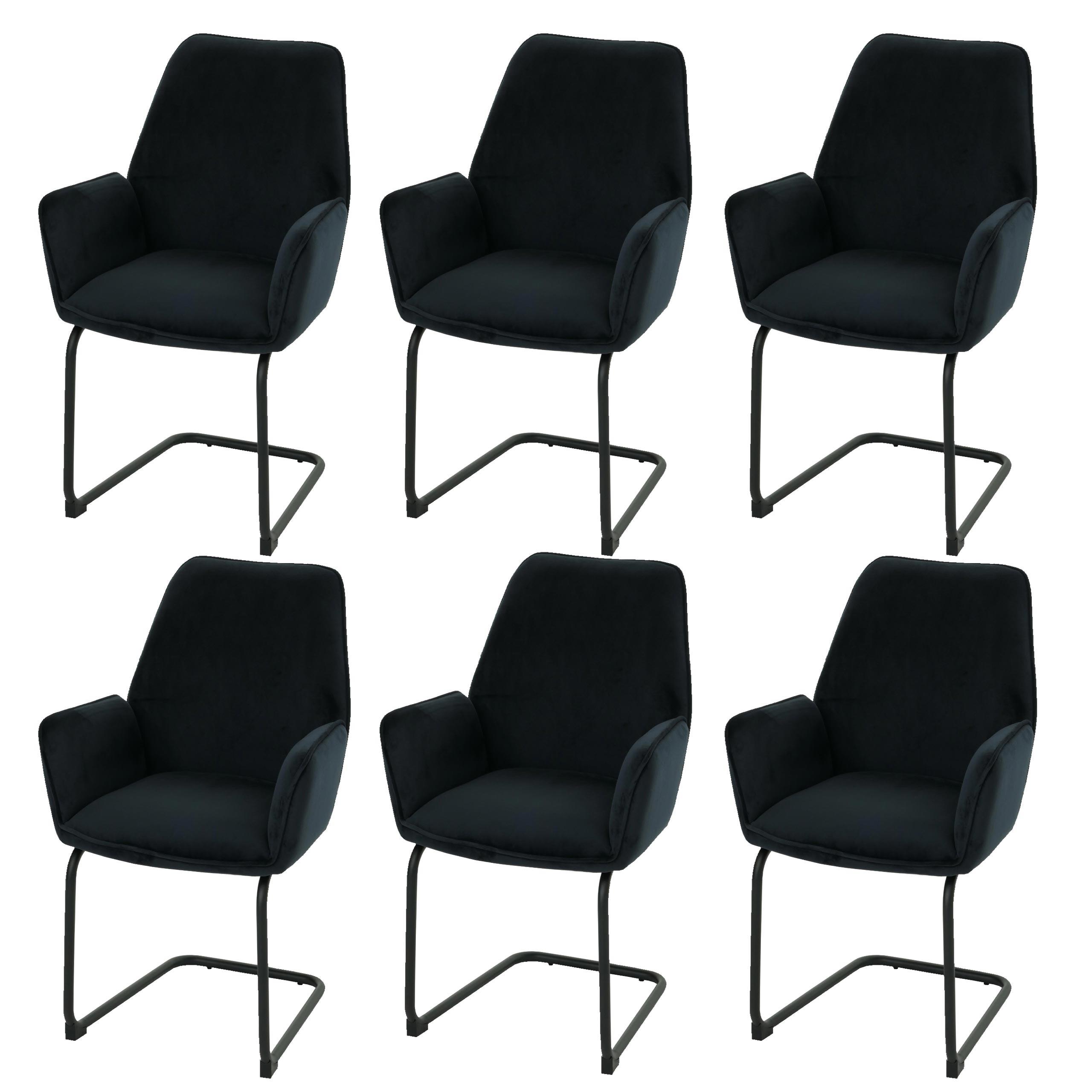 wohnli-moebel-suche-800001527411 Wohnli Möbelsuche - FREISCHWINGER Anthrazit 6er-Set