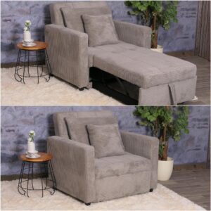 wohnli-moebel-suche-800001527471-1 SCHLAFSESSEL Hellgrau Textil MCW Möbel > Sessel > Polstersessel Grau
