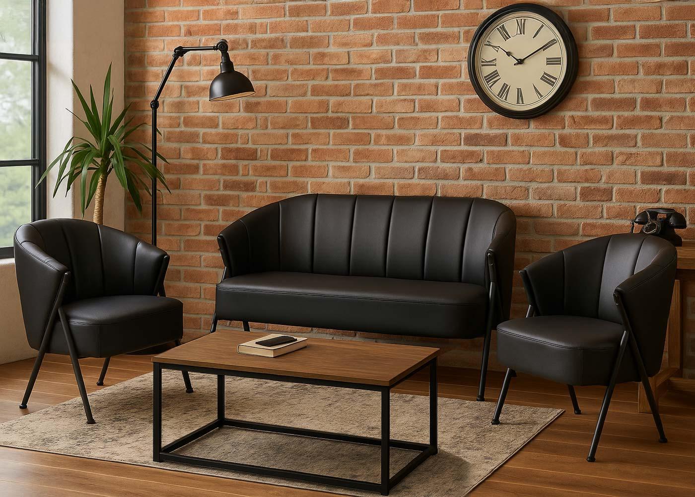 wohnli-moebel-suche-800001527480-1 SESSEL Schwarz Kunststoff MCW Möbel > Sessel > Polstersessel Schwarz