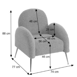 wohnli-moebel-suche-800001527499-1 LOUNGE-SESSEL Braun Textil MCW Möbel > Sessel > Polstersessel Braun