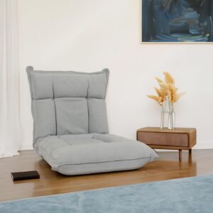 wohnli-moebel-suche-800001527540-1 BODENSESSEL Hellgrau Textil MCW Möbel > Sessel > Polstersessel Grau