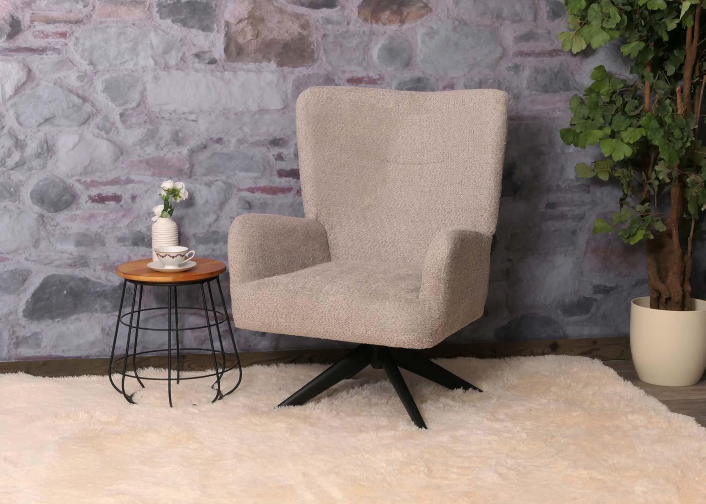 wohnli-moebel-suche-800001527547-1 LOUNGE-SESSEL Grau Textil MCW Möbel > Sessel > Polstersessel Grau