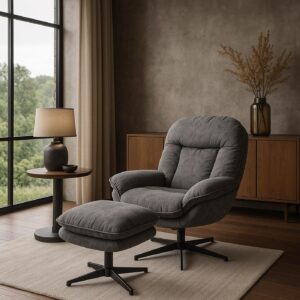 RELAXSESSEL Grau Textil MCW Möbel > Sessel > Polstersessel Grau