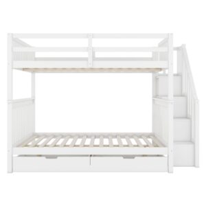 wohnli-moebel-suche-800001528576 Wohnli Möbelsuche - ETAGENBETT kiefernholz weiß 140x200cm mit treppe stauraum