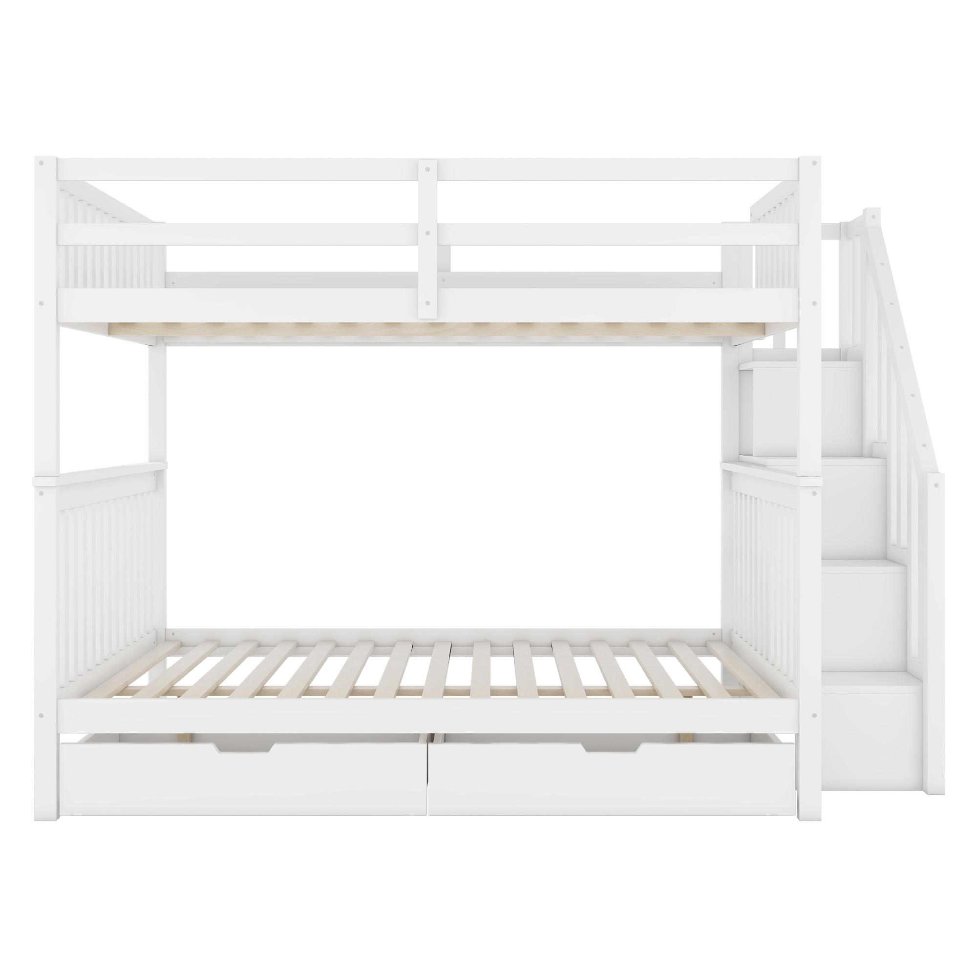 wohnli-moebel-suche-800001528576 Wohnli Möbelsuche - ETAGENBETT kiefernholz weiß 140x200cm mit treppe stauraum