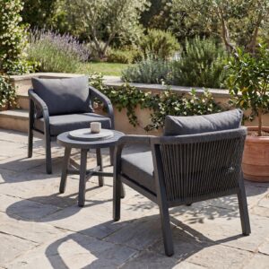 wohnli-moebel-suche-800001529337-1 LOUNGE-SET Dunkelgrau Metall MCW Garten & Outdoor > Gartenmöbel > Gartenmöbel-Sets Grau