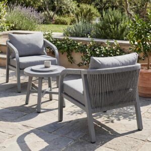 wohnli-moebel-suche-800001529338-1 LOUNGE-SET Hellgrau Metall MCW Garten & Outdoor > Gartenmöbel > Gartenmöbel-Sets Grau