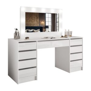 wohnli-moebel-suche-800001532125 Wohnli Möbelsuche - SCHMINKTISCH MADA DOUBLE mit LED-Beleuchtung
